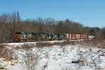 CSXT 7774 Leads L070 at Plains Rd. in Readfield ME